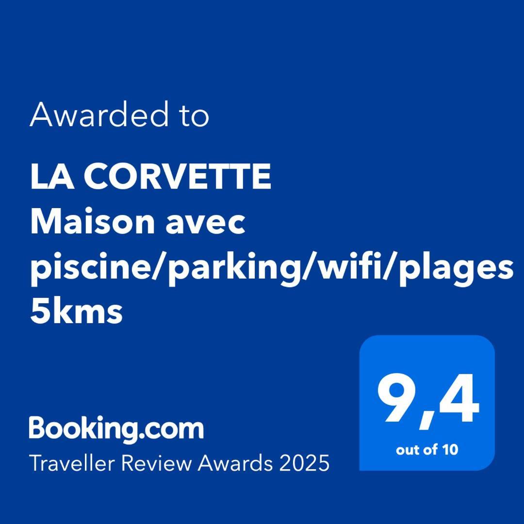 La Corvette Maison Avec Piscine/Parking/Wifi/Plages 5Kms レ・マトゥ エクステリア 写真